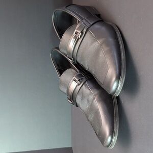 Calvin Klein Men's Jameson Soft Black Leather City Slip-On Shoes,Size 9 US.